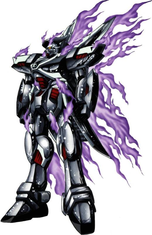 幽灵敢达在太空废墟中潜行，背景是破碎的战舰残骸，营造出紧张神秘的战场氛围