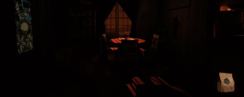 《绯花绽放》游戏主视觉图，画面中一名角色站在盛开的粉色花田之中，背景是黄昏下的木屋与远山，整体氛围静谧而略带忧伤