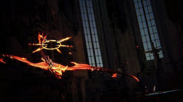 芙罗拉在待机状态下掌心生成火焰的动态演示