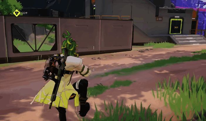 角色在战斗中突然腾空而起，躲避地面敌人射击的瞬间