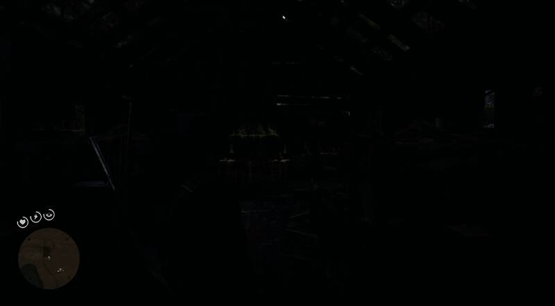 屋内满级骷髅坐在桌旁，桌上放着一封信，背景布满宗教图腾和骸骨