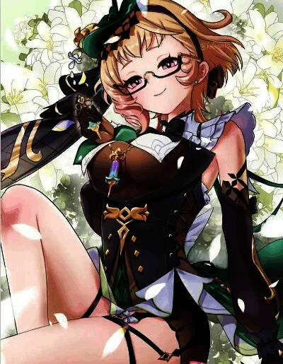 原神艾梅莉埃在战斗场景中的实机画面，释放草元素技能，地面生长出藤蔓与花朵，视觉特效绚丽