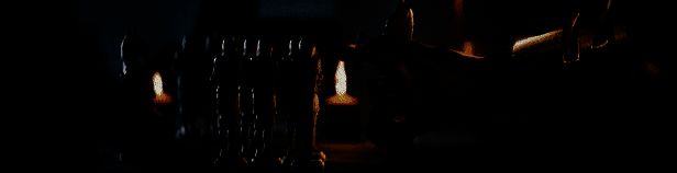 村庄市集场景，NPC商贩叫卖货物，村民往来穿梭，背景有教堂与木屋，展现中世纪日常生活细节