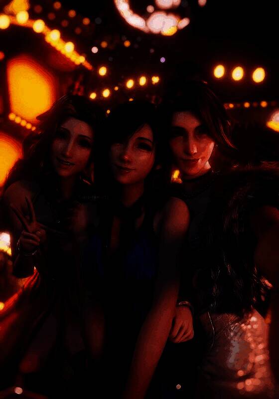 背影视角下的角色展示，光影与服装褶皱处理极为真实