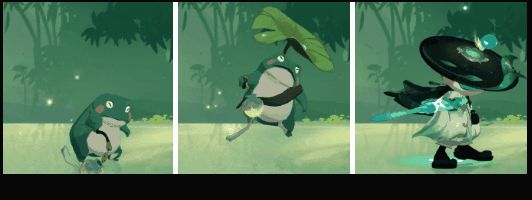 同一只宠物依次展示三种进阶形态，体型与特效逐级增强