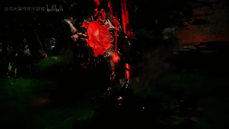 团队合作狩猎场景，玩家使用变形棍吸引怪物仇恨，队友伺机输出