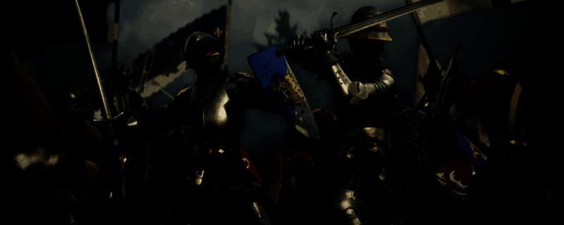 《编年史：中世纪》游戏实机画面，展示宏伟的中世纪城堡与广袤的野外环境，天空光影效果逼真