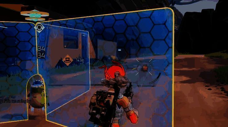 桃桃在战场中央释放技能，吞吞救援队友，砰砰炮台喷火，屏障展开，全方位支援