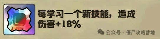学习新技能造成伤害宝石图标，黄色品质，描述进入关卡后每学一个技能提升伤害
