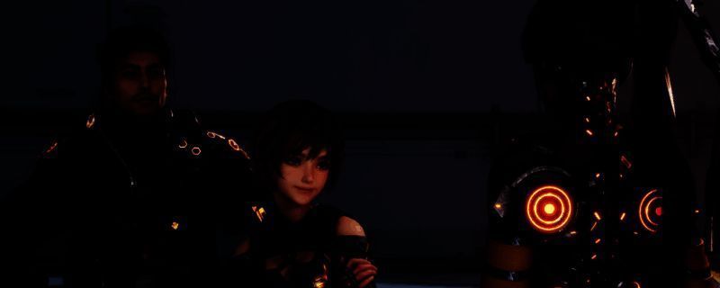 玩家角色手持长剑与机械敌人激烈交战，背景为废土风格城市，技能特效闪烁