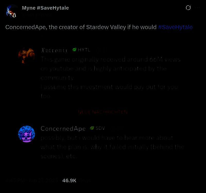 《Hytale》游戏概念图展示奇幻世界中的建筑与角色互动场景，画面充满童趣与冒险氛围