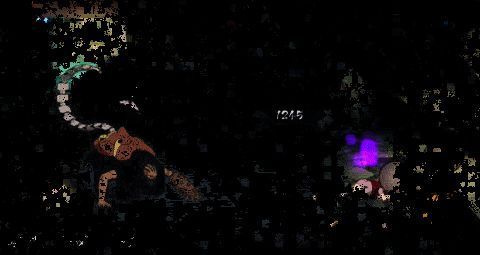 绯流琥猛然张口射出无数毒针，尾巴高高扬起准备致命一击，战斗氛围紧张至极