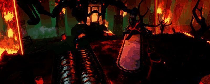 超级食肉男孩3D游戏主视觉图，一团粉红色肉块在黑暗背景下飞跃锯齿陷阱，背景可见悬浮的玻璃罐和神秘胎儿