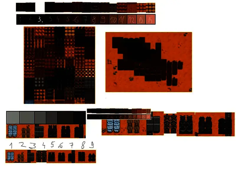 近距离展示像素肖像的局部细节，可见由不同颜色方块组成的渐变纹理，模拟出真实光影效果
