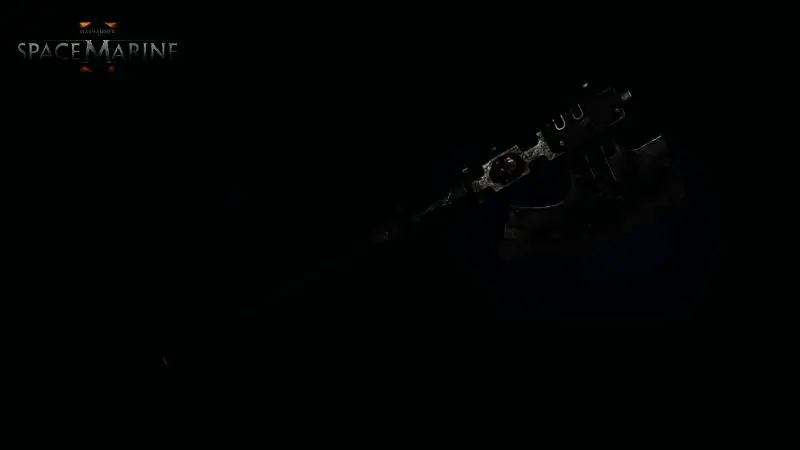 概念艺术图展示技术军士形象，身着带有机械臂和工具包的重型动力装甲，手持能量武器站立于战舰内部