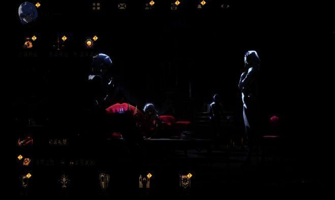 血继同调界面示意图，左侧列出五名同调者角色，右侧显示同调等级数值