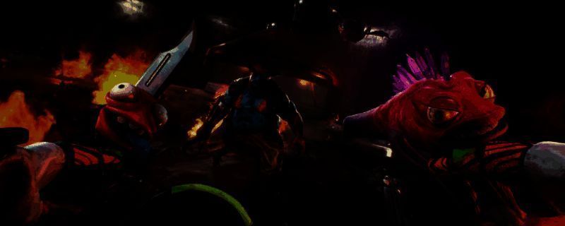 《High on Life 2》游戏主视觉图，主角手持会说话的外星枪械，背景为色彩斑斓的异星城市