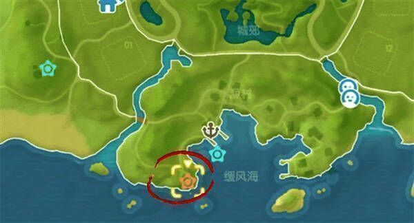 海边灯塔夜景，一个发光泡泡正绕塔缓缓移动