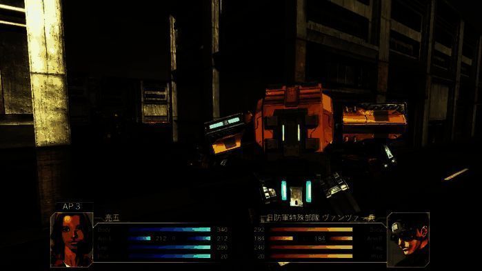 战斗界面特写，显示机甲单位移动范围与攻击轨迹，UI清晰直观