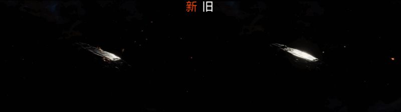 导弹在太空中飞行的特写画面，蓝色光轨缠绕弹体，背景星光闪烁，极具科幻美感