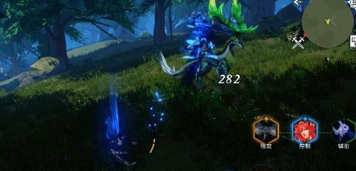 第二只卤阿鹿位于蓝银平原西侧下方，靠近邪矛魂师据点右上方空地