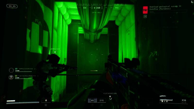 Bungie开发者工作场景概念图，展现团队在大型屏幕前讨论游戏设计