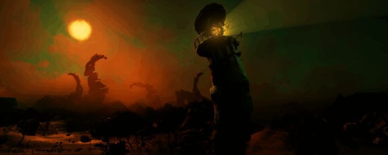 《守护者》游戏主视觉图，画面中一名神秘守护者站在古老遗迹前，周围环绕着神秘符文和光影