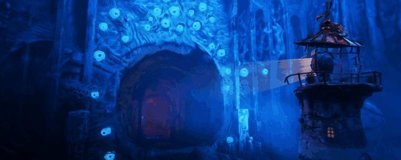 《守护者》游戏主视觉图，画面中一名神秘守护者站立于古老遗迹前，周围光影交错，充满神秘氛围