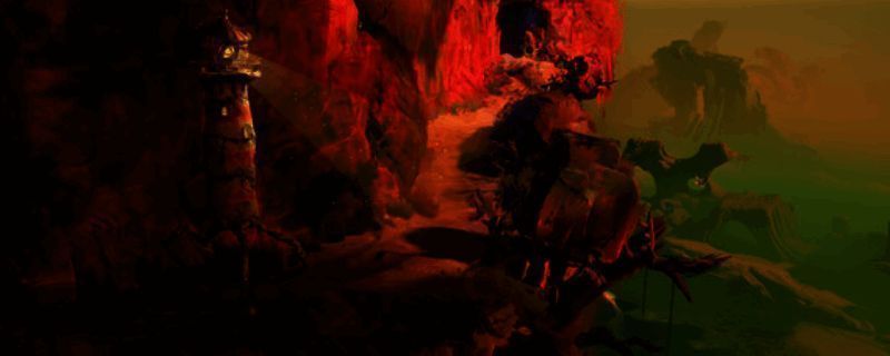 《守护者》游戏主视觉图，画面中一名神秘角色站在昏暗的古老建筑前，周围弥漫着迷雾，氛围神秘而紧张