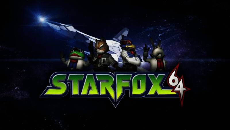 《星际火狐》经典角色阵容，飞船在宇宙中疾驰，充满未来科技感的战斗场景