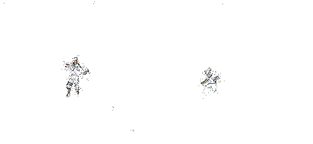 被动触发动画GIF，枭卫门从天而降发起追击