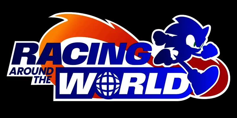 伦敦特拉法加广场布置成赛车主题展区，巨型索尼克雕像与迈凯伦F1赛车并列陈列，周围人群围观互动