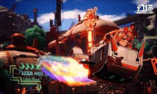 官方宣传海报，胡萝贝骑在“耳光”背上飞越沙漠，背后是巨大的星空与飞船残骸