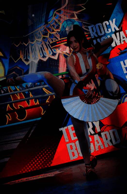 洛克Coser摆出经典姿势，周围玩家争相拍照