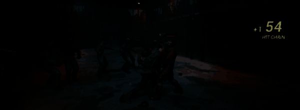 亨德拉手持匕首与手枪，站在满地武器残骸中，周围敌人倒地，场面激烈