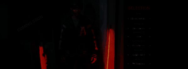 亨德拉站在公寓衣橱前，多种服装悬挂其中，包括风衣、战术背心等