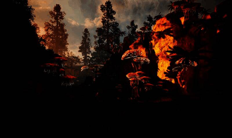 多支玩家队伍在雪地中激烈交战，火球术与冰霜法术交织，战场硝烟弥漫