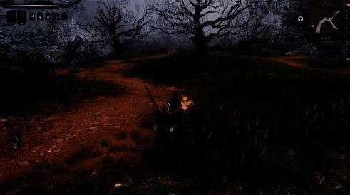 玩家站在山门之上俯瞰自己创建的门派全景，建筑宏伟壮观