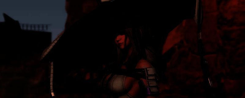 《剑星》游戏中机器狗的外观展示，银白色金属机身，四足行走，眼睛发出蓝色光芒