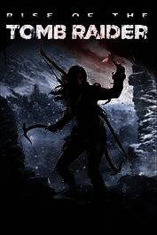 劳拉在古老遗迹中攀爬，石壁刻有神秘符号，光线从顶部洒下，凸显探险氛围