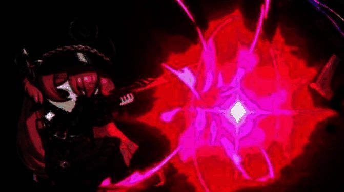 战斗画面：伊卡菈开枪射击，三道能量波接连命中敌人，触发破盾与燃烧效果