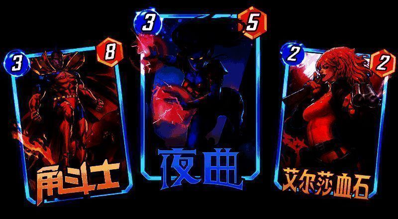 夜曲卡牌特写，暗黑风格设计，手持双刃，背景为音波震荡特效