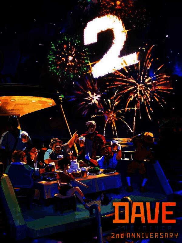 《潜水员戴夫》哥斯拉DLC游戏画面，深海中巨大的哥斯拉缓缓浮现，周围气泡翻涌，光影效果震撼