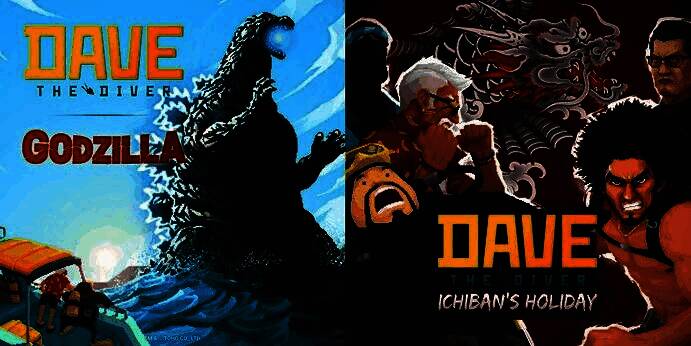 《一番的假日》DLC宣传图，角色在阳光沙滩上悠闲度假，背景是热带岛屿与椰树，氛围轻松惬意