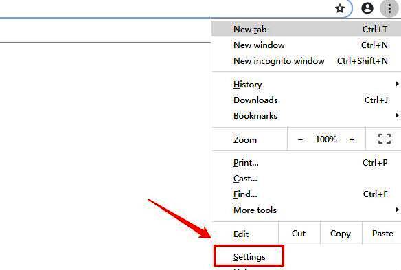 谷歌浏览器设置页面中的高级选项入口