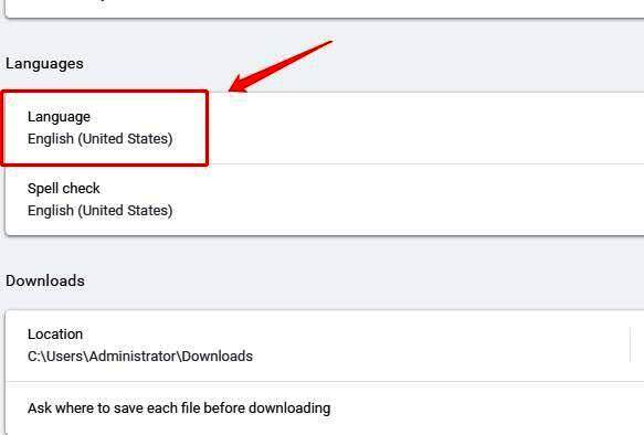 语言列表中简体中文选项及其右侧三点操作按钮