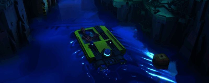 《乐高旅行者》游戏画面，两名乐高小人站在色彩斑斓的积木星球上，背景是浩瀚星空与漂浮的废弃太空船残骸