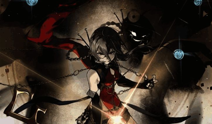 《新月同行》多人组队战斗画面，纺惑位于后排释放大招，金桂为队友施加护盾，时曦与鹿游协同输出