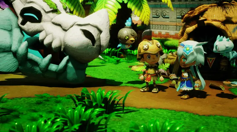 Level-5工作室内部开发场景，程序员与美术人员正在讨论游戏画面细节