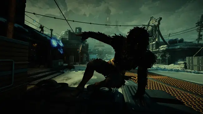 《天外世界2》创意总监Brandon Adler接受采访，背景为游戏科幻场景与角色立绘